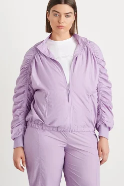 Ruched Hood Spray Jacket 736
