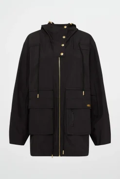 Ruched Longline Parka 767