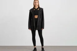 Ruched Longline Parka 767