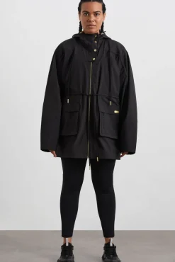 Ruched Longline Parka 767