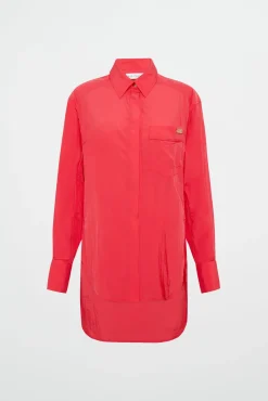 Side Split Windbreaker Shirt 406