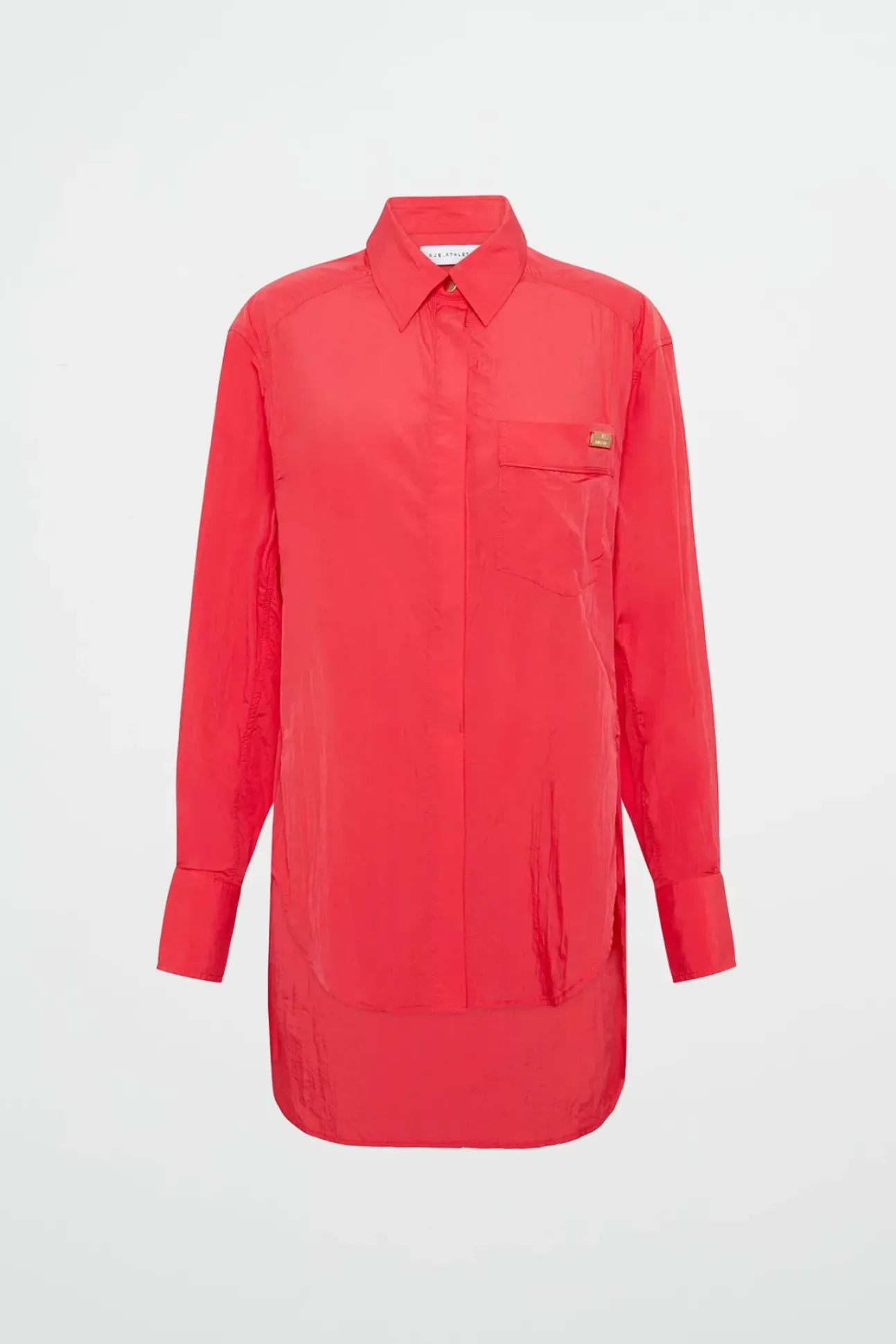 Side Split Windbreaker Shirt 406