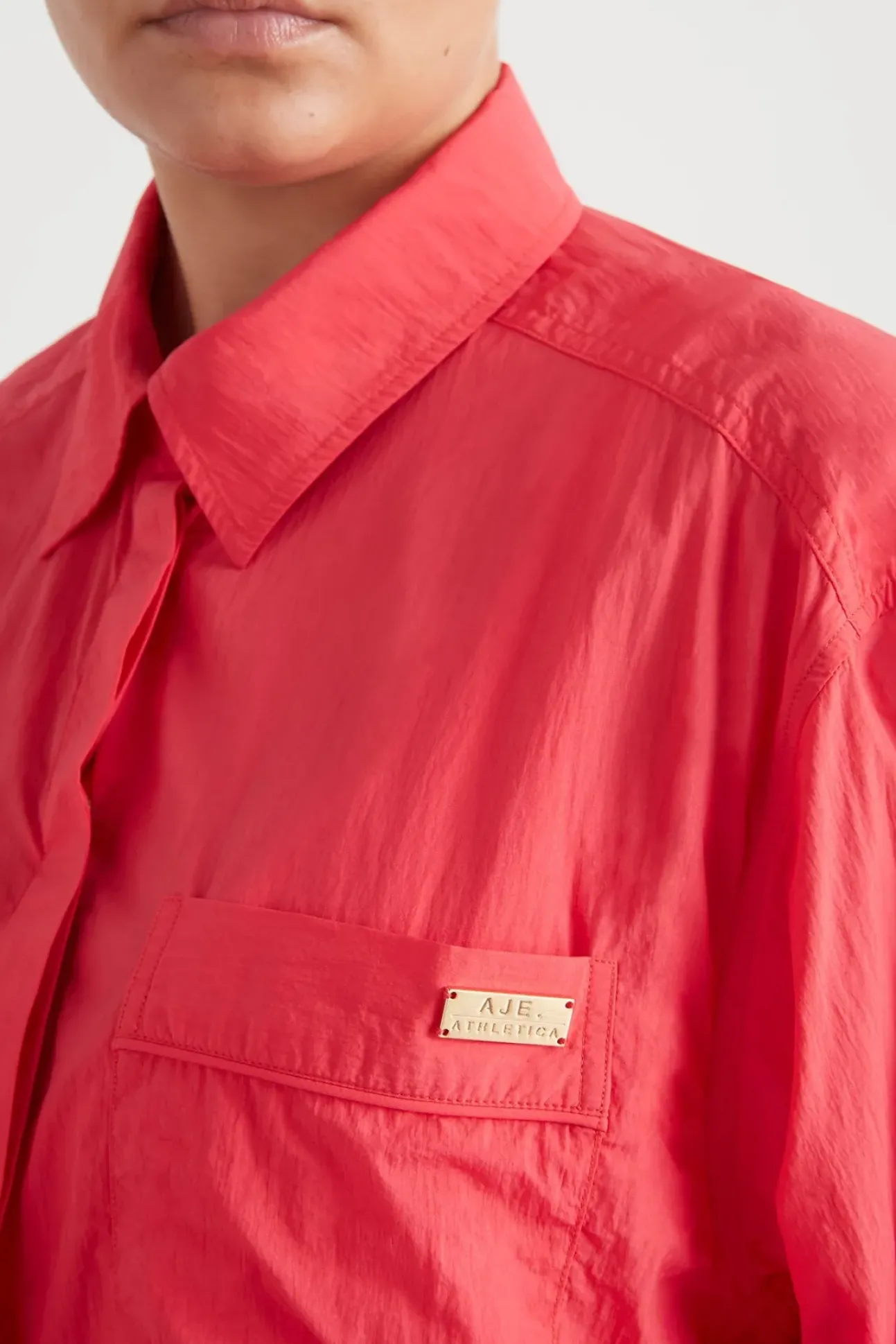 Side Split Windbreaker Shirt 406