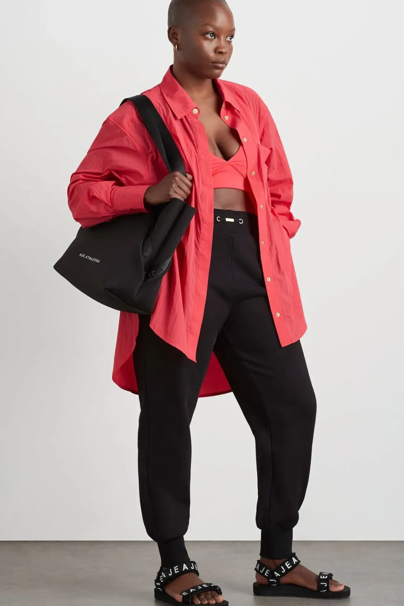 Side Split Windbreaker Shirt 406