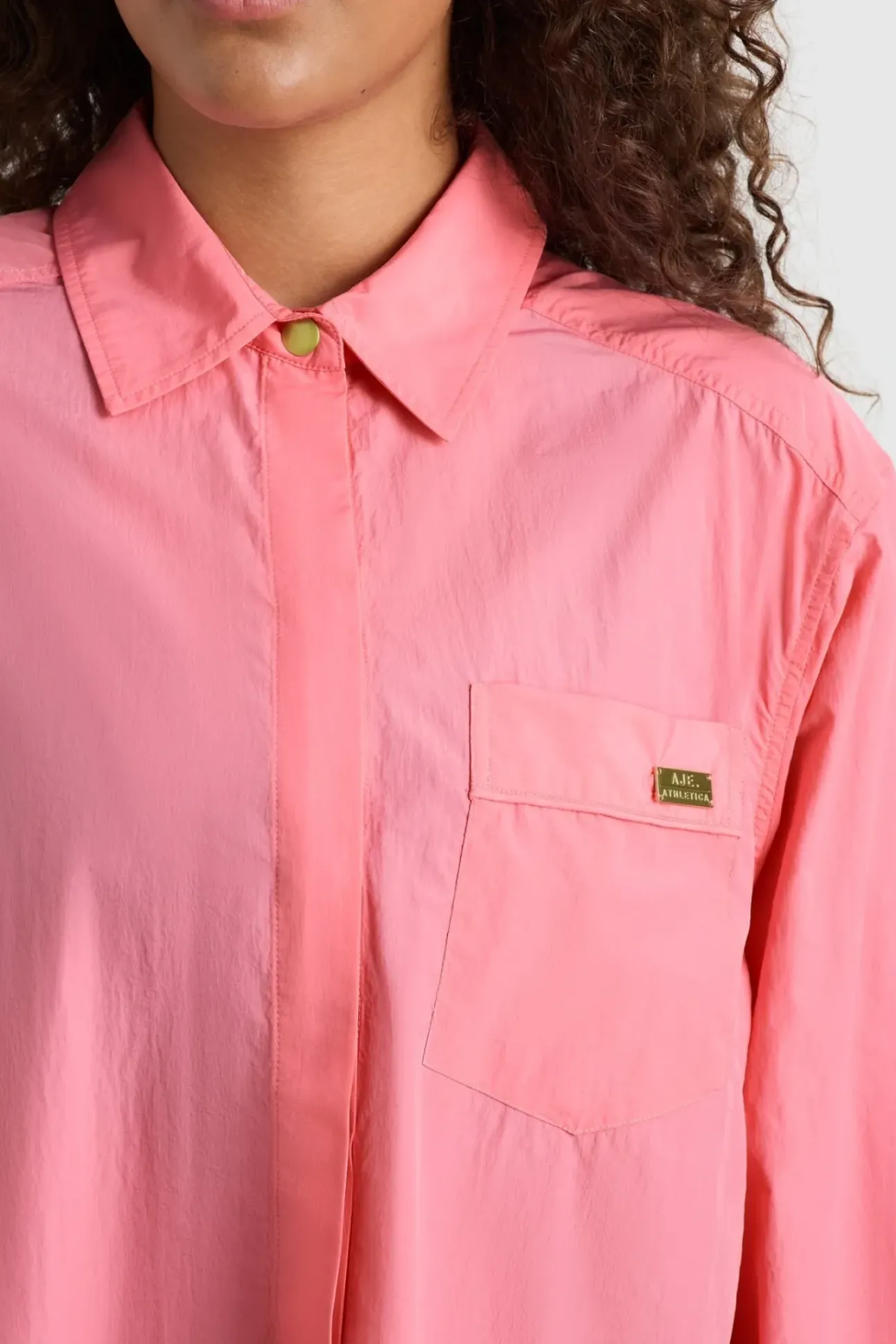 Side Split Windbreaker Shirt 406