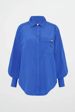 Side Split Windbreaker Shirt 406