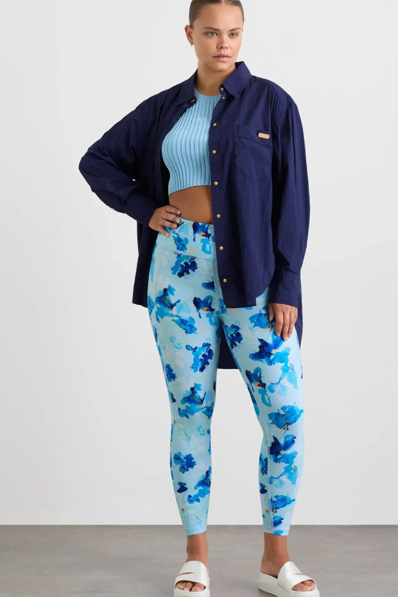 Side Split Windbreaker Shirt 406