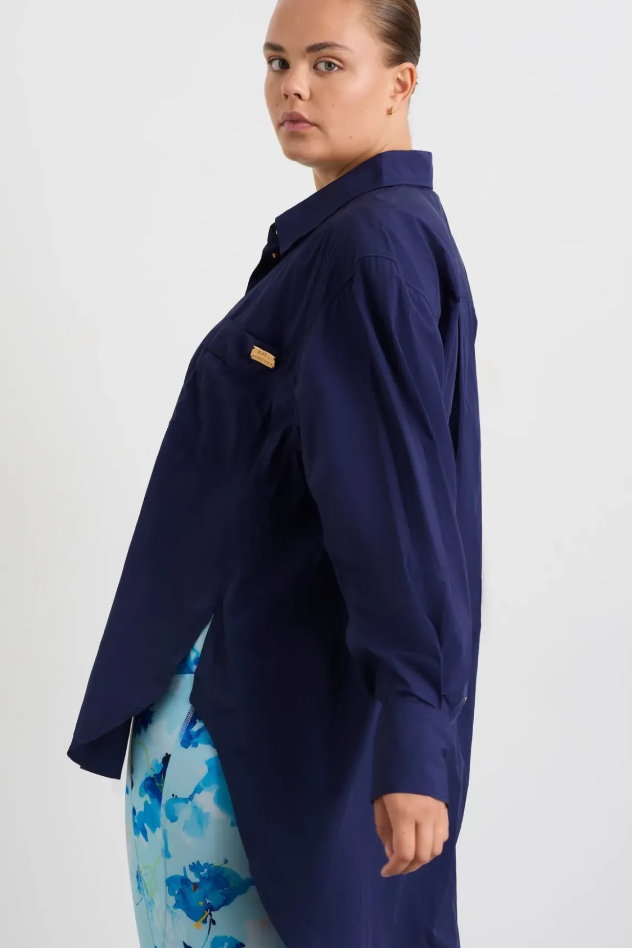 Side Split Windbreaker Shirt 406