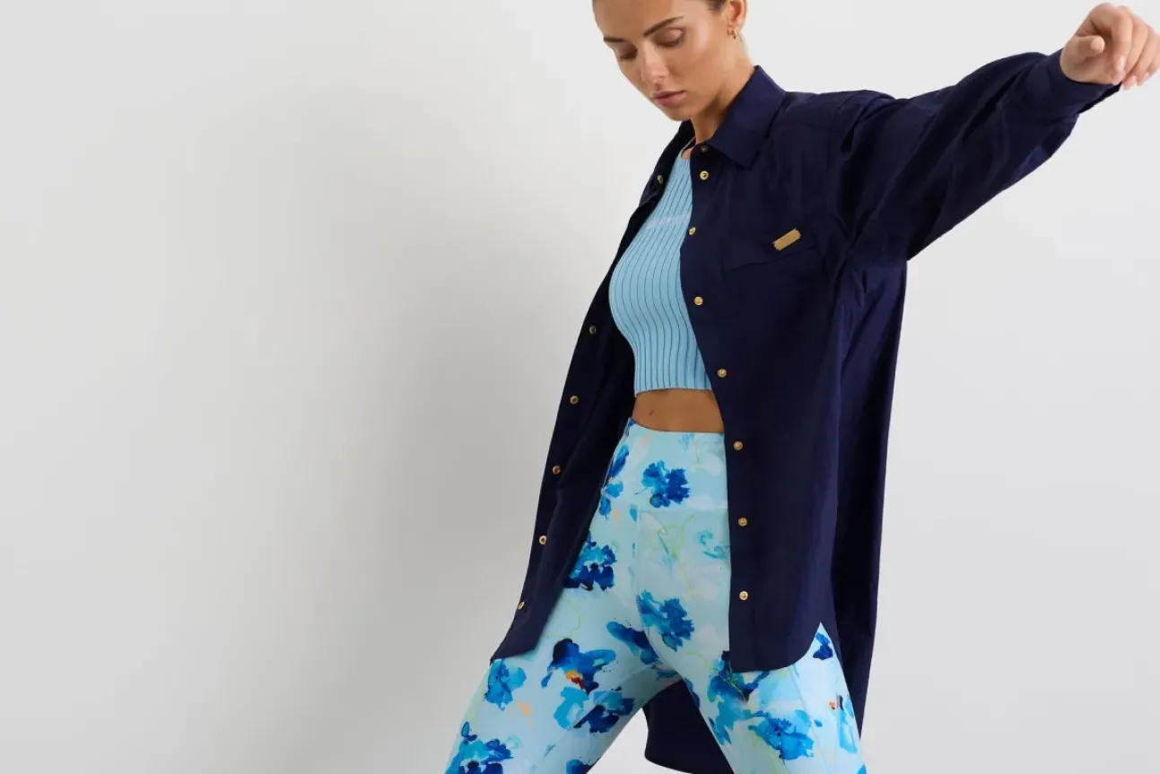 Side Split Windbreaker Shirt 406