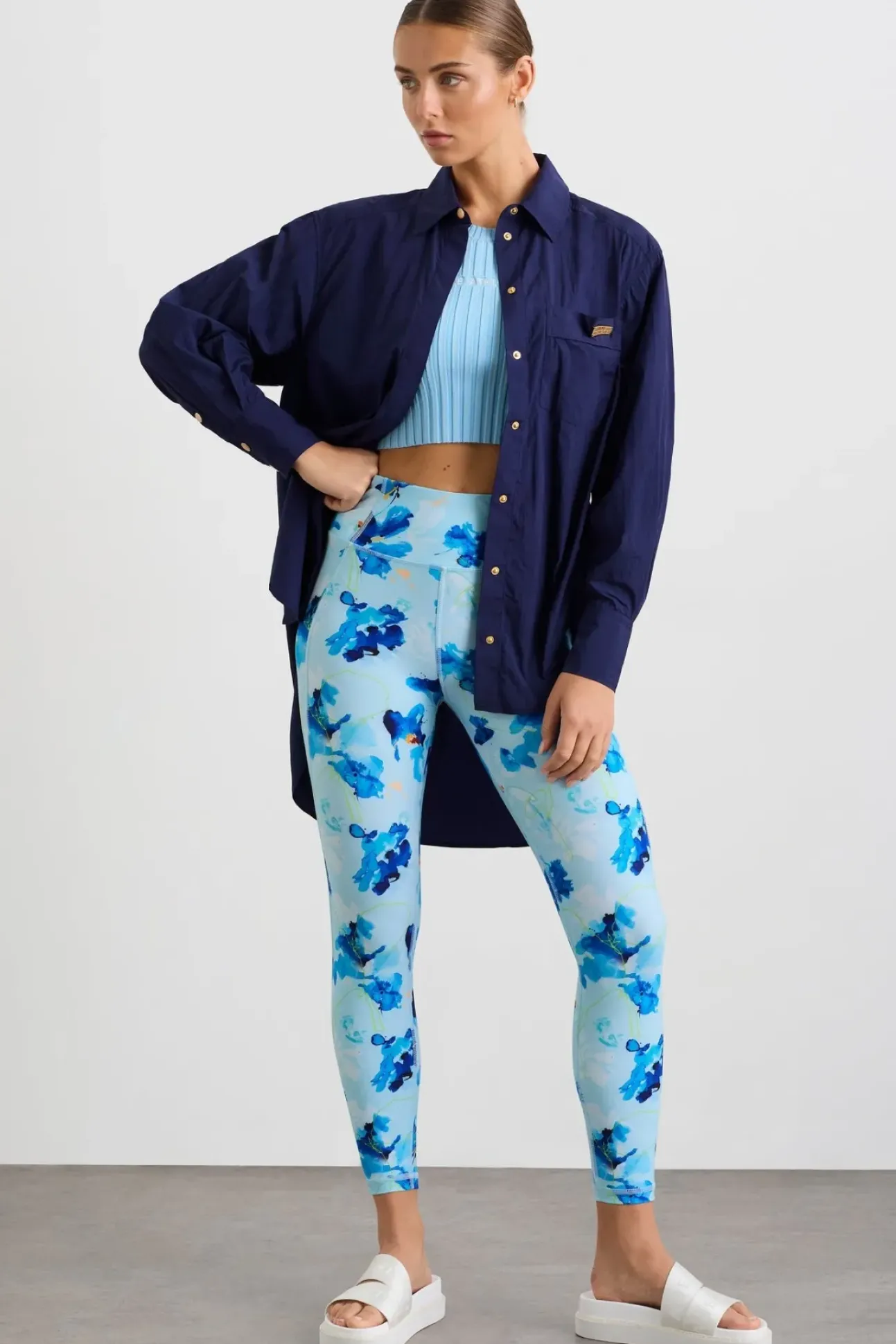 Side Split Windbreaker Shirt 406