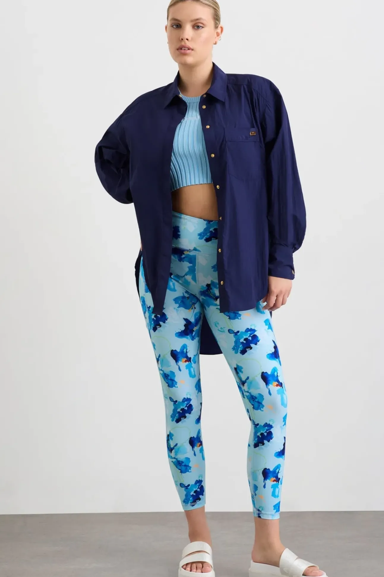 Side Split Windbreaker Shirt 406