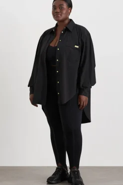 Side Split Windbreaker Shirt 406