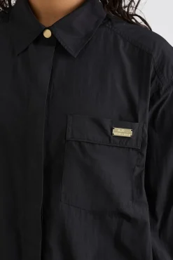 Side Split Windbreaker Shirt 406