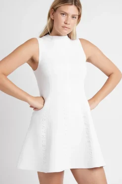 Signature Logo Spacer Knit Mini Dress 802