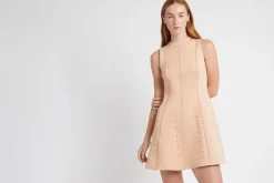 Signature Logo Spacer Knit Mini Dress 802