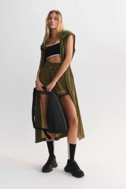 Sleeveless Hooded Trench 783