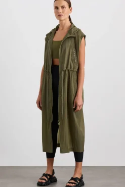 Sleeveless Hooded Trench 783