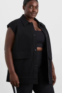 Sleeveless Waffle Jacket 785