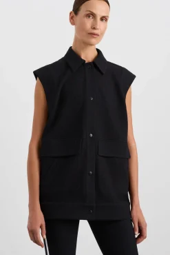 Sleeveless Waffle Jacket 785