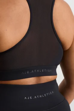 Spliced Mesh Sports Bra 370