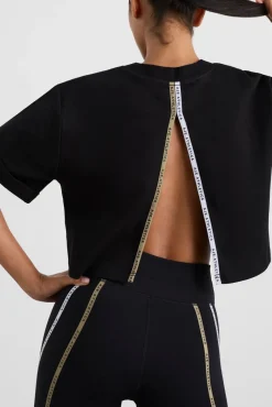 Split Back Crop Tee 114