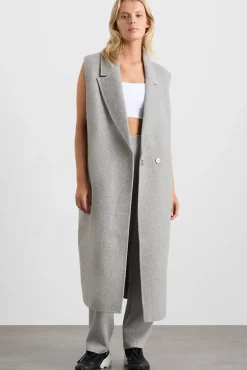 Split Back Sleeveless Coat 760