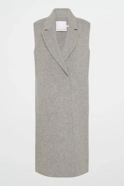 Split Back Sleeveless Coat 760