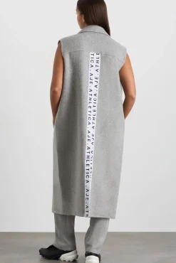 Split Back Sleeveless Coat 760