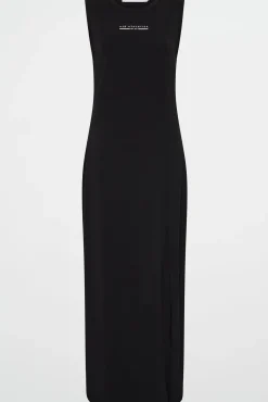 Split Hem Jersey Dress 816