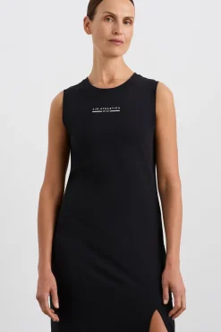 Split Hem Jersey Dress 816