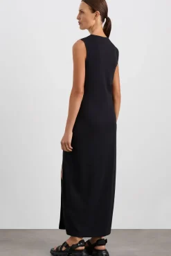 Split Hem Jersey Dress 816