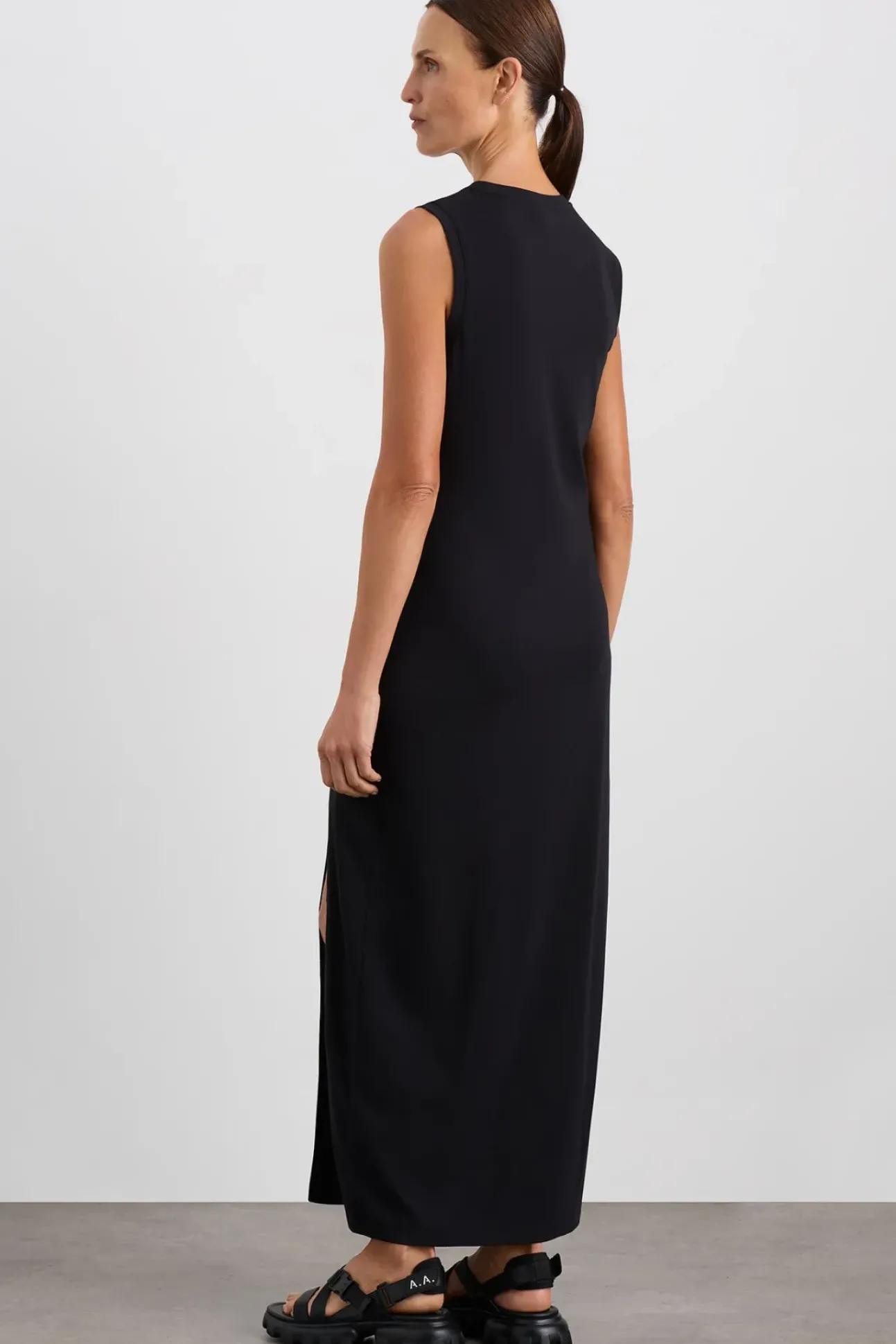 Split Hem Jersey Dress 816