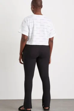 Spotty Logo Crop T-Shirt 105