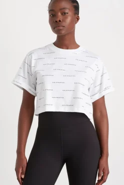 Spotty Logo Crop T-Shirt 105