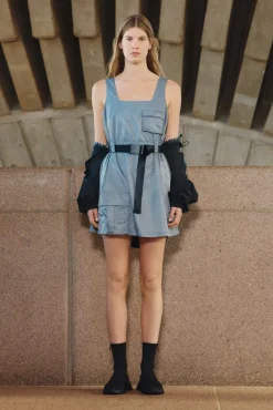 Spray Bubble Hem Dress 818