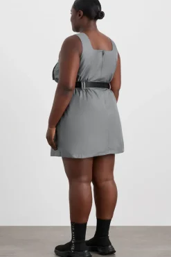 Spray Bubble Hem Dress 818