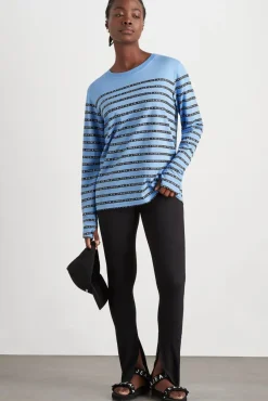 Stripe Logo Long Sleeve T-Shirt 127