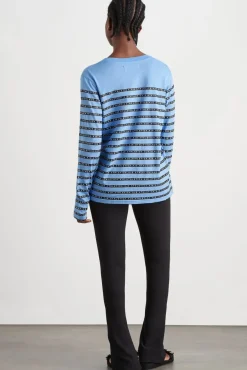 Stripe Logo Long Sleeve T-Shirt 127