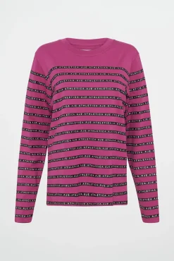 Stripe Logo Long Sleeve T-Shirt 127