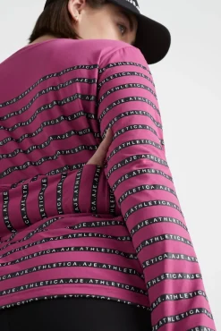 Stripe Logo Long Sleeve T-Shirt 127