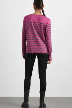 Stripe Logo Long Sleeve T-Shirt 127