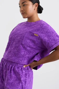 Terry Cropped Tee 416