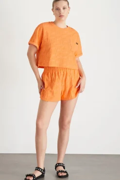 Terry Cropped Tee 416