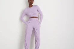 Twist Front Long Sleeve Crop Top 328