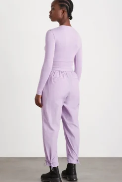 Twist Front Long Sleeve Crop Top 328