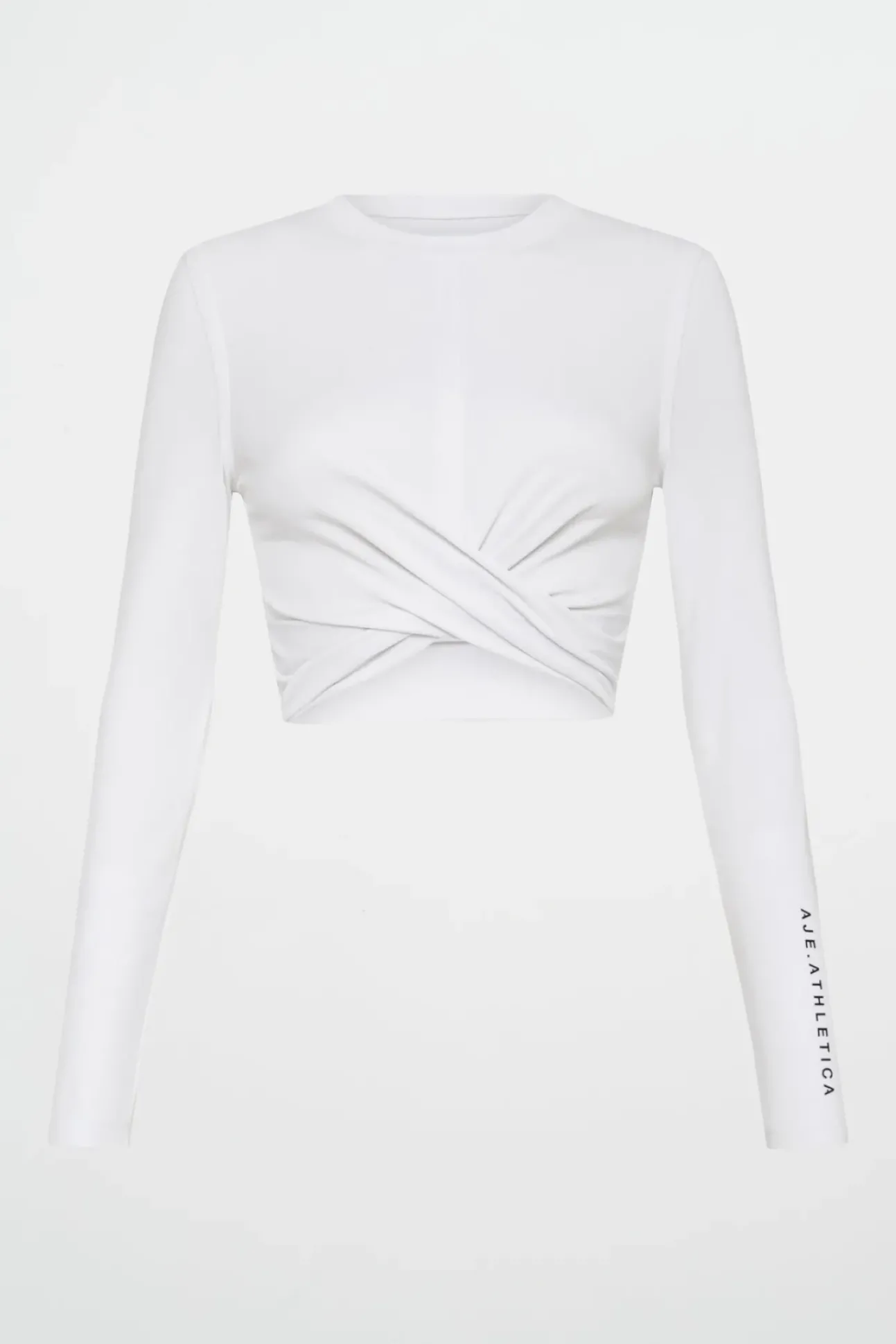 Twist Front Long Sleeve Crop Top 328