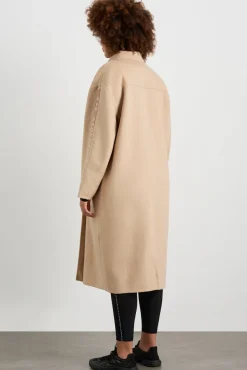 Wool Blend Long Line Coat 773