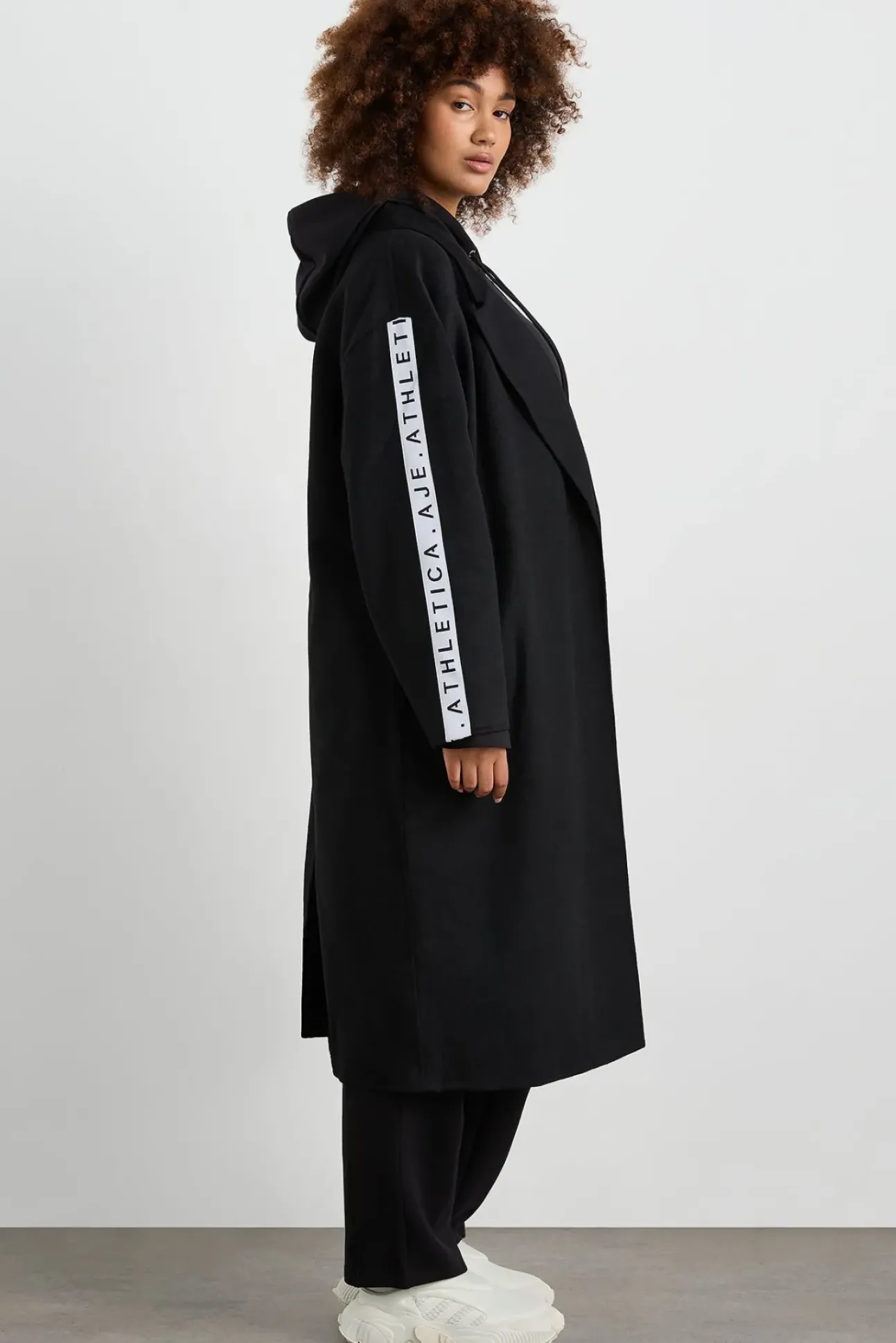 Wool Blend Long Line Coat 773