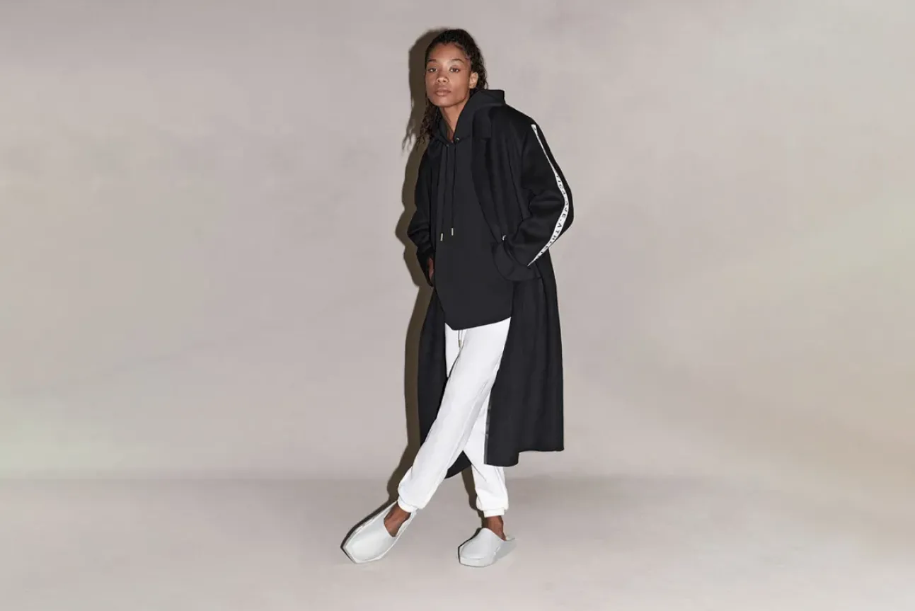 Wool Blend Long Line Coat 773