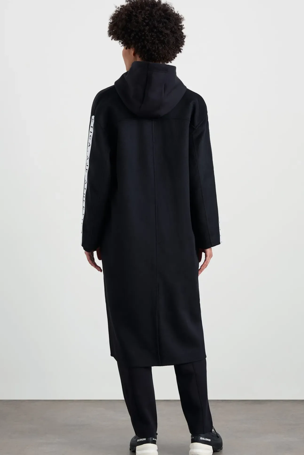 Wool Blend Long Line Coat 773